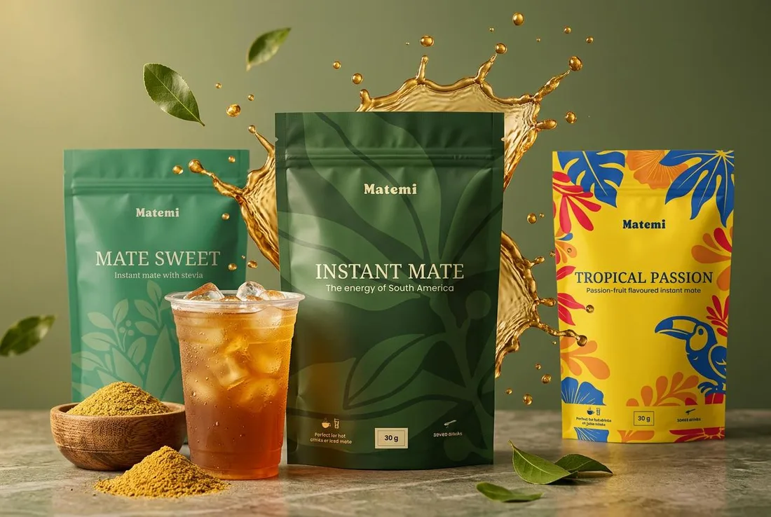 La gamme MATEMI : Instant Mate, Mate Sweet et Tropical Passion